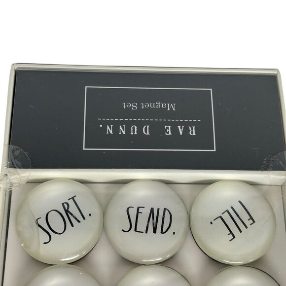 Rae Dunn TO DO Magnet Set Glass Domes File Sort Send List Done Office Gift - Picture 4 of 8